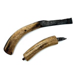 Beautiful Pair of 19th Century Inuit Caribou Bone and Iron Knives
