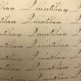 Charming Demonstrations and Lamentations: Earlyish Century Penmanship Practice Notebook