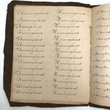 Charming Demonstrations and Lamentations: Earlyish Century Penmanship Practice Notebook