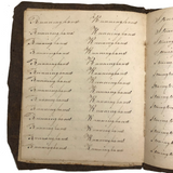 Charming Demonstrations and Lamentations: Earlyish Century Penmanship Practice Notebook