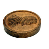 Old Carved (Oversized, and Timely) Folk Art Double-sided Lincoln Penny