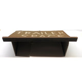 Trailer Space (Phone 35), Old Hand-painted Free-standing Sheet Metal Sign