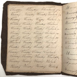 Charming Demonstrations and Lamentations: Earlyish Century Penmanship Practice Notebook