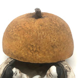 Erotic Fruit! C. Early 20th C.Asian Porcelain Orange Box with Lovers Inside