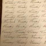 Charming Demonstrations and Lamentations: Earlyish Century Penmanship Practice Notebook