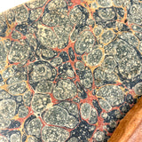 Pair of Very Lovely 19th Century Hand-marbled Ledgers, One with Alphabet Tabs, One Largely Blank