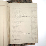 Pair of Very Lovely 19th Century Hand-marbled Ledgers, One with Alphabet Tabs, One Largely Blank