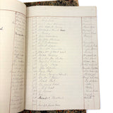 Pair of Very Lovely 19th Century Hand-marbled Ledgers, One with Alphabet Tabs, One Largely Blank