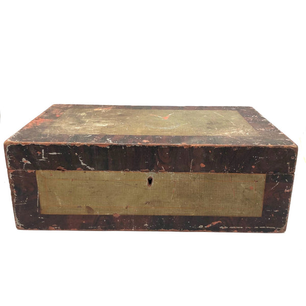 Satisfying 19th C. Painted Documents Box