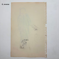 Six More Mid-Century Sketches, Artist Unknown, SOLD INDIVIDUALLY