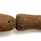 (Like a Milagro Now) Antique Carved Pine Articulated Leg with Rich Patina
