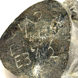 Woman with Long Braids, Vintage Inuit Carved Soapstone Figure, Signed in Syllabics