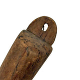 (Like a Milagro Now) Antique Carved Pine Articulated Leg with Rich Patina