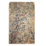 Pair of Very Lovely 19th Century Hand-marbled Ledgers, One with Alphabet Tabs, One Largely Blank