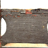 Very Tender c. Mid 19th Century Hand-carved Doll Bed in Beautiful Old Blue-Gray Paint