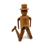 Sweet Old Jig Figure in Hat with Very Short Arms and Very Long Legs