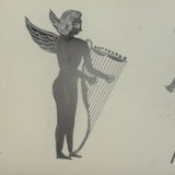 Wings and Strings, Striking Art Deco Etched and Gilded Cigarette Case