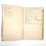 Pair of Very Lovely 19th Century Hand-marbled Ledgers, One with Alphabet Tabs, One Largely Blank