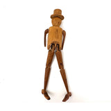 Sweet Old Jig Figure in Hat with Very Short Arms and Very Long Legs