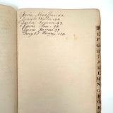 Pair of Very Lovely 19th Century Hand-marbled Ledgers, One with Alphabet Tabs, One Largely Blank