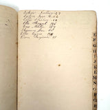 Pair of Very Lovely 19th Century Hand-marbled Ledgers, One with Alphabet Tabs, One Largely Blank