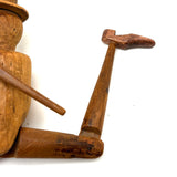 Sweet Old Jig Figure in Hat with Very Short Arms and Very Long Legs