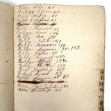 Pair of Very Lovely 19th Century Hand-marbled Ledgers, One with Alphabet Tabs, One Largely Blank