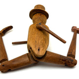 Sweet Old Jig Figure in Hat with Very Short Arms and Very Long Legs