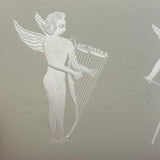 Wings and Strings, Striking Art Deco Etched and Gilded Cigarette Case