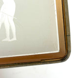Wings and Strings, Striking Art Deco Etched and Gilded Cigarette Case