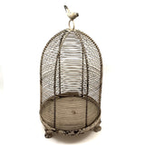 Charming Old Dome Shaped Wirework Birdcage