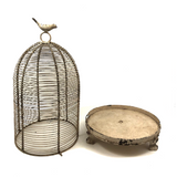 Charming Old Dome Shaped Wirework Birdcage