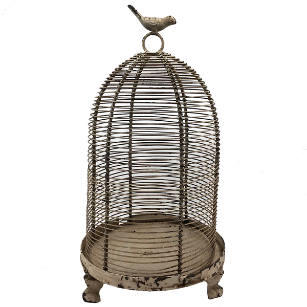 Charming Old Dome Shaped Wirework Birdcage