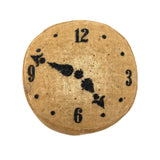 4:48, Unusual, Excellent, Rather Mysterious Old Painted Velvet Clock Pin Cushion