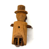 Sweet Old Jig Figure in Hat with Very Short Arms and Very Long Legs