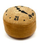 4:48, Unusual, Excellent, Rather Mysterious Old Painted Velvet Clock Pin Cushion