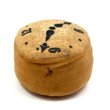 4:48, Unusual, Excellent, Rather Mysterious Old Painted Velvet Clock Pin Cushion