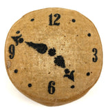 4:48, Unusual, Excellent, Rather Mysterious Old Painted Velvet Clock Pin Cushion