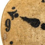 4:48, Unusual, Excellent, Rather Mysterious Old Painted Velvet Clock Pin Cushion