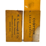 Yellow and More Yellow: Perfectly Sharpened Mixed Lot of Drawing Pencils in Compton Box
