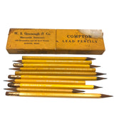 Yellow and More Yellow: Perfectly Sharpened Mixed Lot of Drawing Pencils in Compton Box