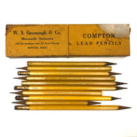 Yellow and More Yellow: Perfectly Sharpened Mixed Lot of Drawing Pencils in Compton Box
