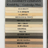 J.L Hammett Lovely Drawing and Construction Paper Sample Books, Early 20th Century