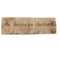 19th C. Calligraphic Ink Drawing of "The Dragon" on Laid Paper