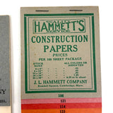 J.L Hammett Lovely Drawing and Construction Paper Sample Books, Early 20th Century