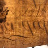 19th C. Calligraphic Ink Drawing of "The Dragon" on Laid Paper