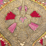 Elaborately Hand-Embroidered Panel with Metallic Thread, Presumed Antique Greek Ottoman (Epirus)