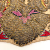 Elaborately Hand-Embroidered Panel with Metallic Thread, Presumed Antique Greek Ottoman (Epirus)