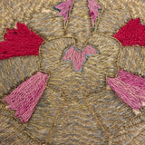 Elaborately Hand-Embroidered Panel with Metallic Thread, Presumed Antique Greek Ottoman (Epirus)