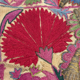 Elaborately Hand-Embroidered Panel with Metallic Thread, Presumed Antique Greek Ottoman (Epirus)